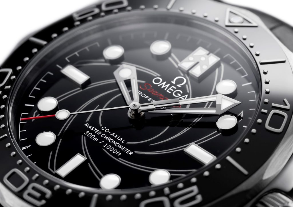 The water resistant copy watch has black dial.