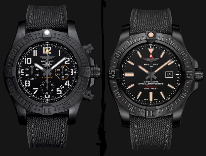All Black Replica Breitling Chronomat Watches