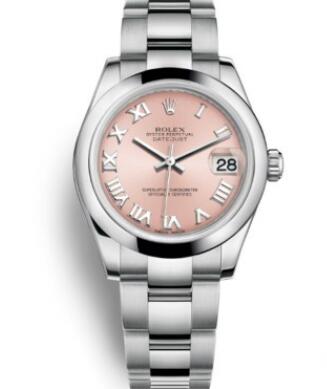 The pink dial looks very romantic and charming.