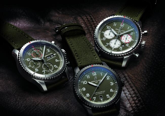 The new three timepieces are appealing to men who are interested in the history of military.