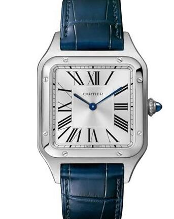 The blue hands and black Roman numerals hour markers ensure the ultra legibility.