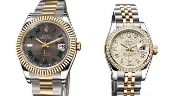 The gold tone added to the timepieces make them more luxurious.
