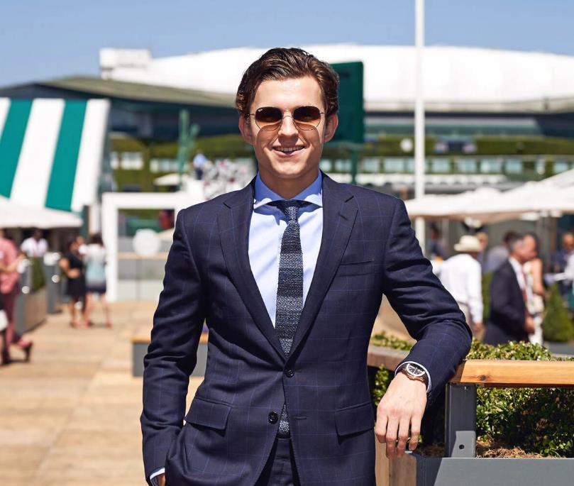 Tom Holland at the Wimbledon 2018 men’s finals wearing a Patek Philippe Nautilus Reference 5167 (photo courtesy Ralph Lauren)